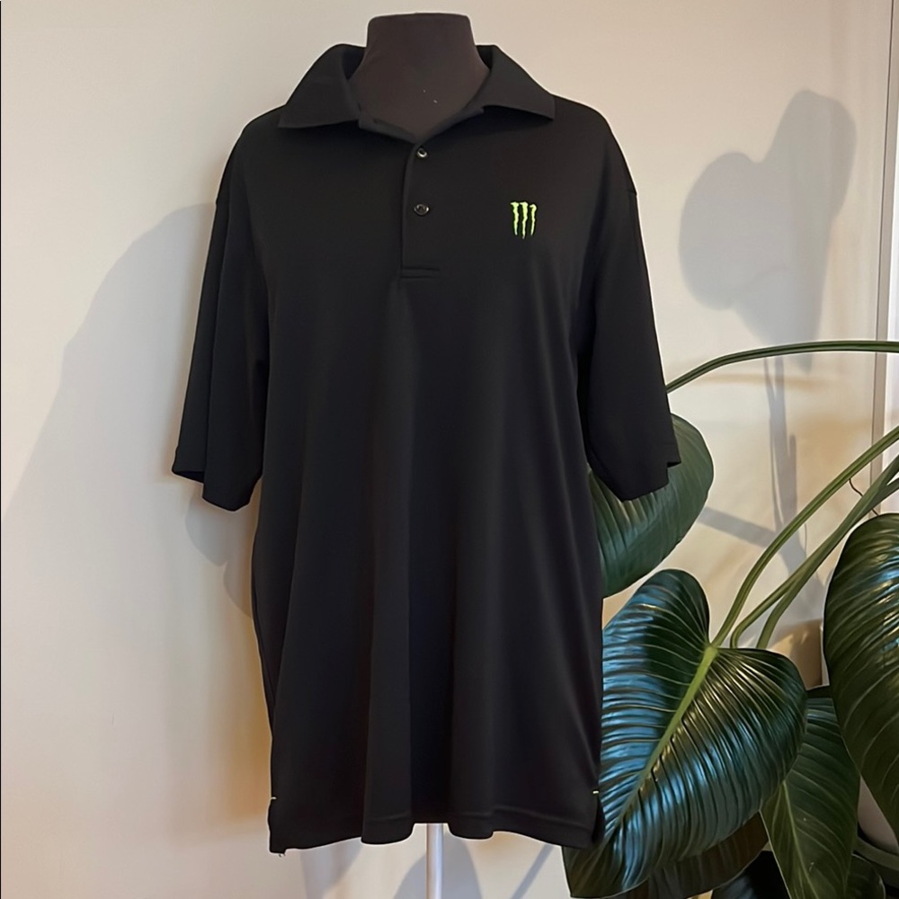 Monster Energy black polo